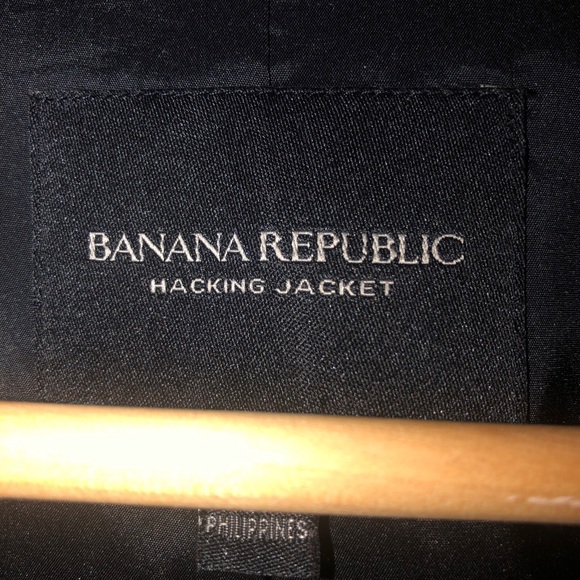 Banana Republic Jacket olive green 2 button blazer, wool. SZ 6 - Picture 4 of 15